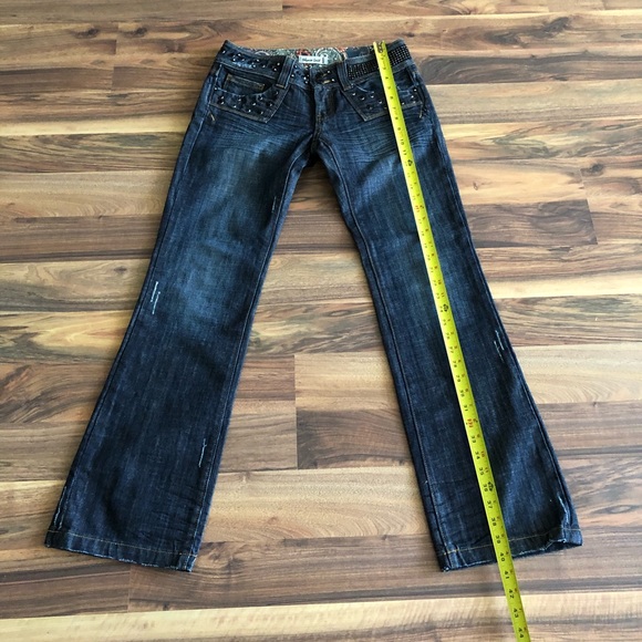 Vigoss Gold boot cut beaded jeans - Picture 5 of 9